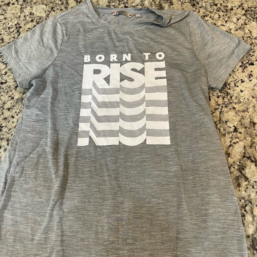 Athleta Gray 'Born to Rise' Women’s Tee